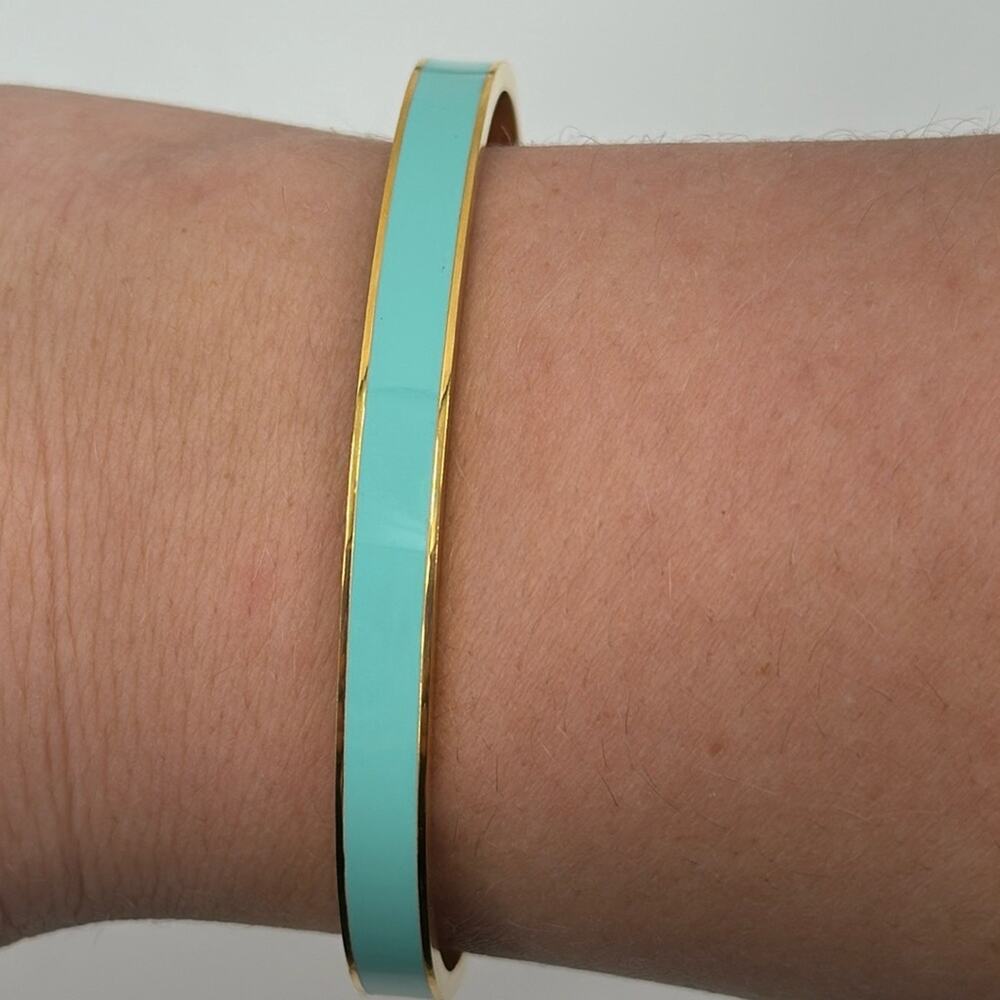 My badass girl gang turquoise and gold cuff bracelet